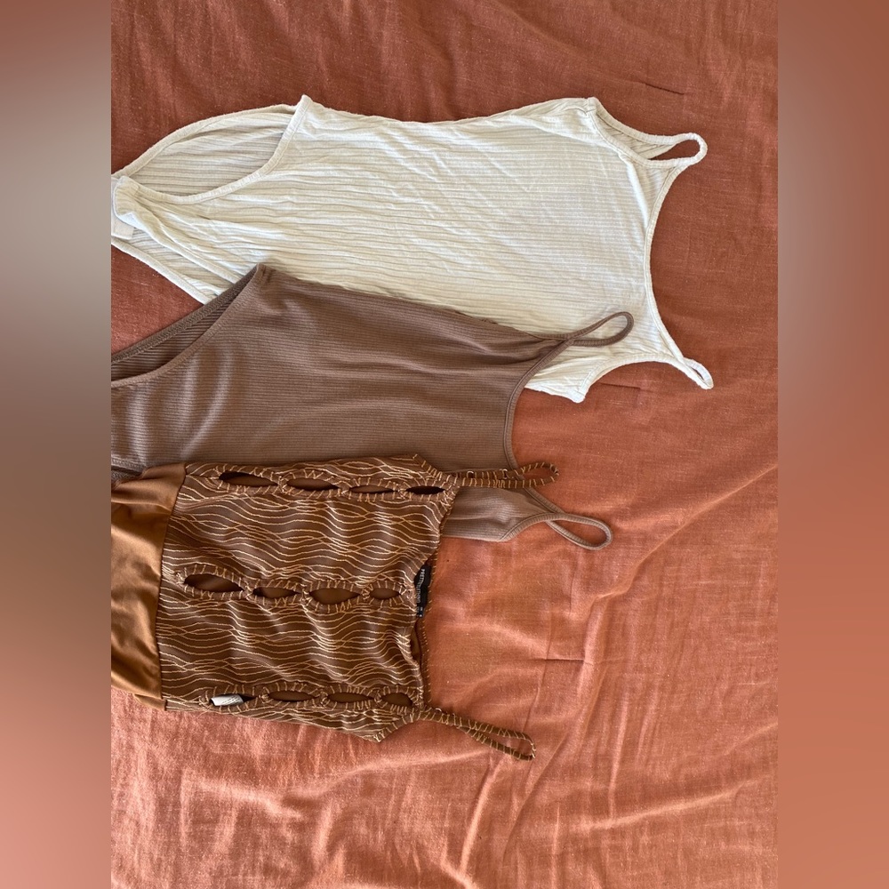 Cream & brown bodysuit bundle